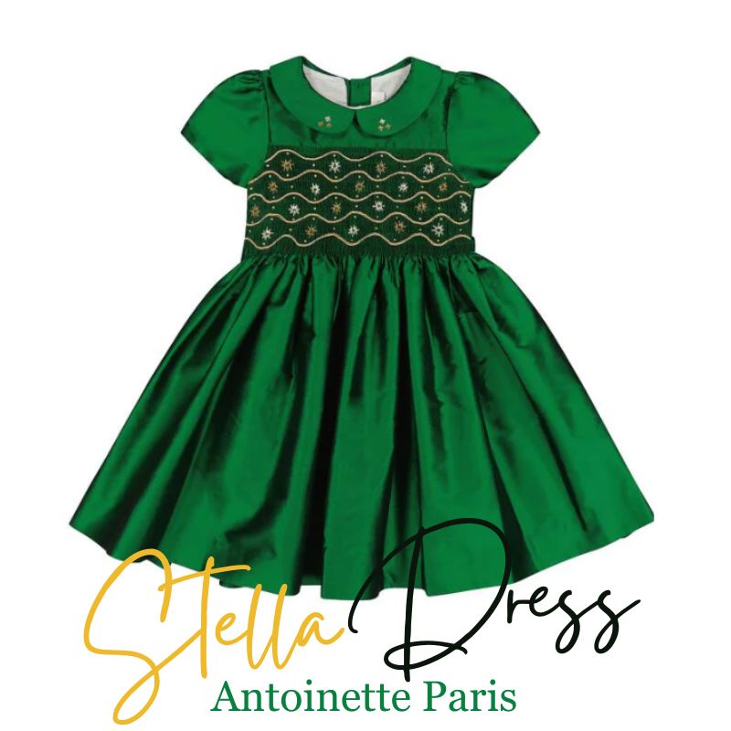 Stella Green dress in Silk 