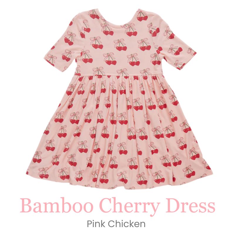 Pink Chicken Bamboo Cherry dress